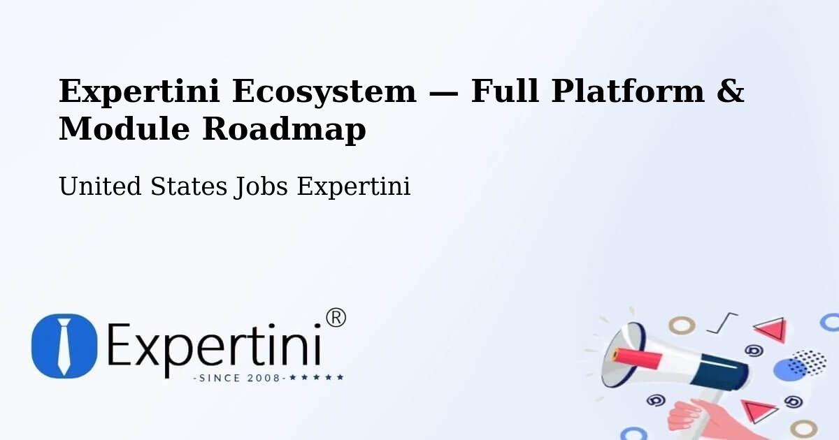 Expertini Ecosystem — Full Platform & Module Roadmap – Adrian
